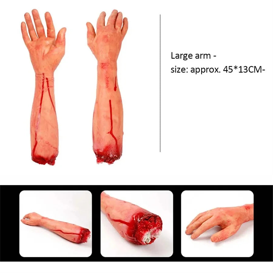 Bloody Severed Limb Halloween Decoration Props - Adult middle hand