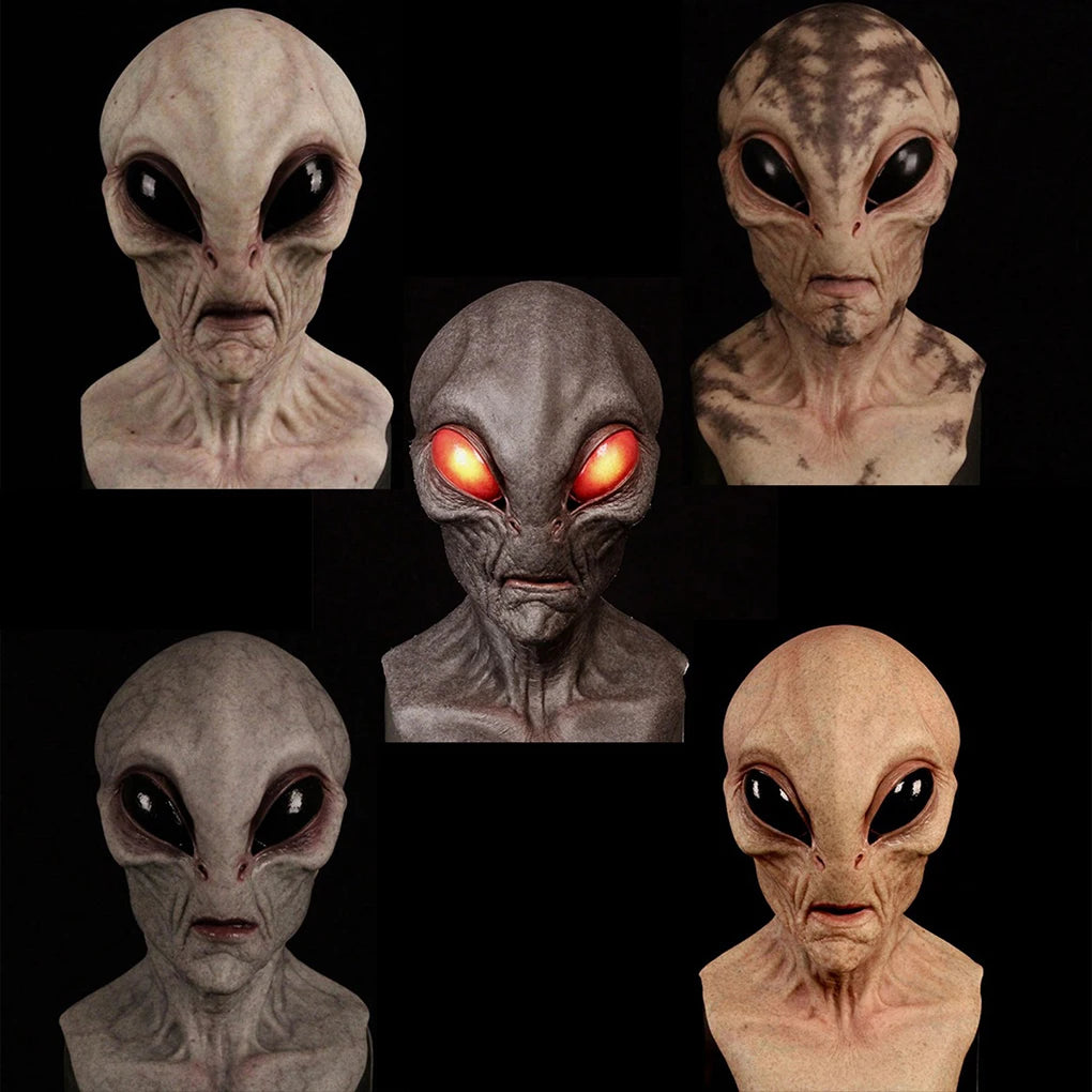 Horrible Alien Mask Horror Alien Supersoft Mask Creepy Halloween Party Decoration Scary Funny Cosplay Prop - product image 4