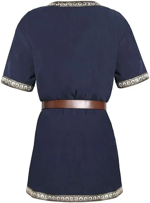 Men's Medieval Knight Tunic Renaissance Mercenary Scottish Warrior LARP Costume - alternate view 2