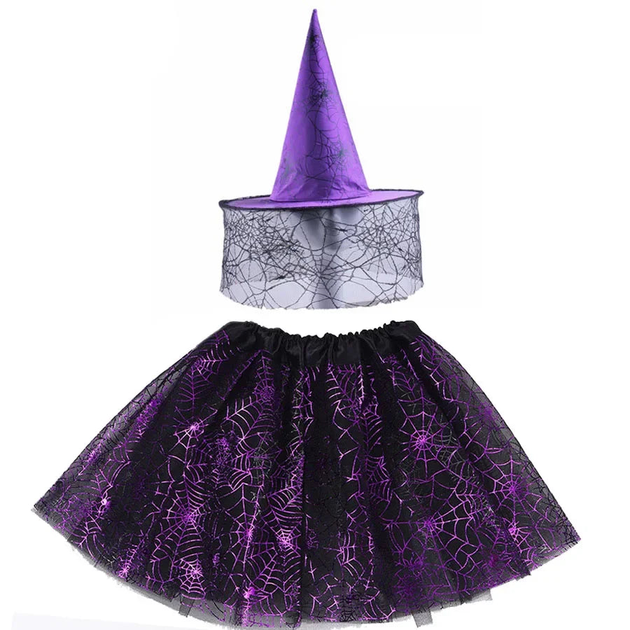 Witch Costumes for Children Kids Wizard Hat Costume Girls - product image 3