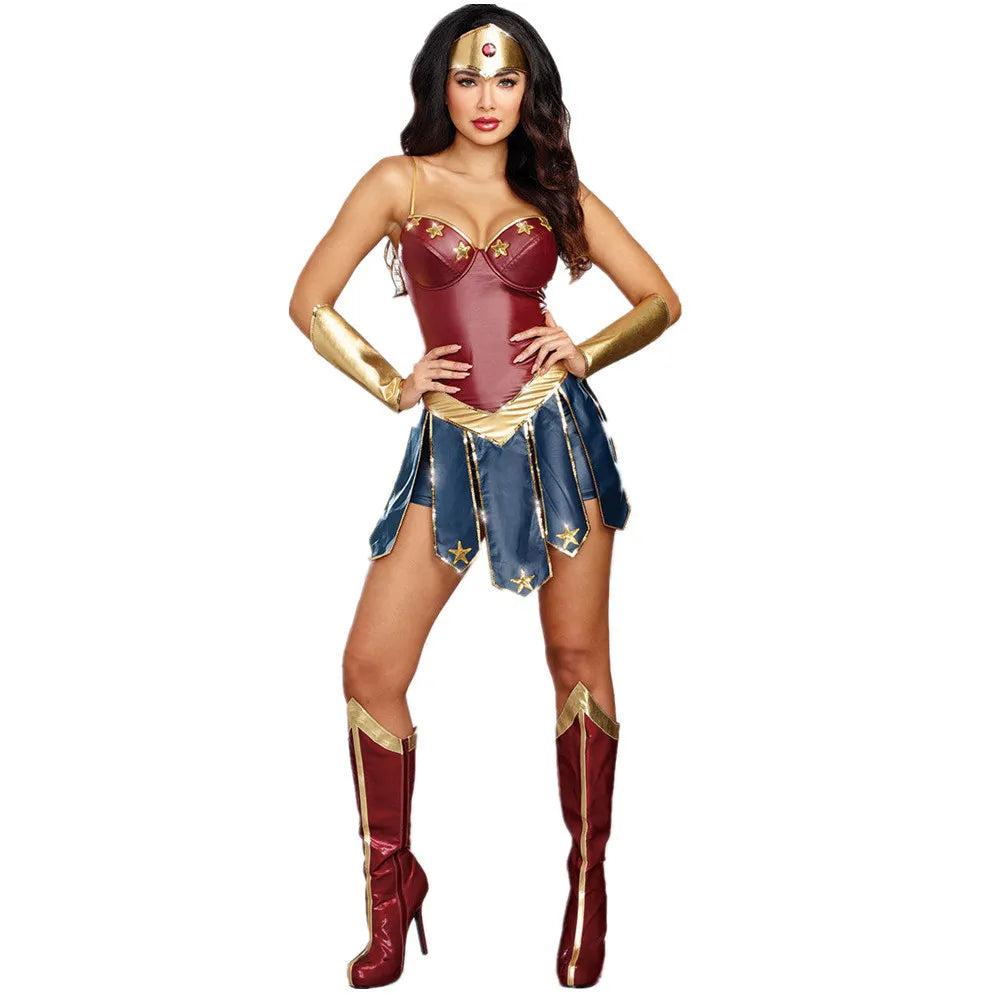 Sexy Wonder Leather Women's Dress Halloween Costume - product image 6