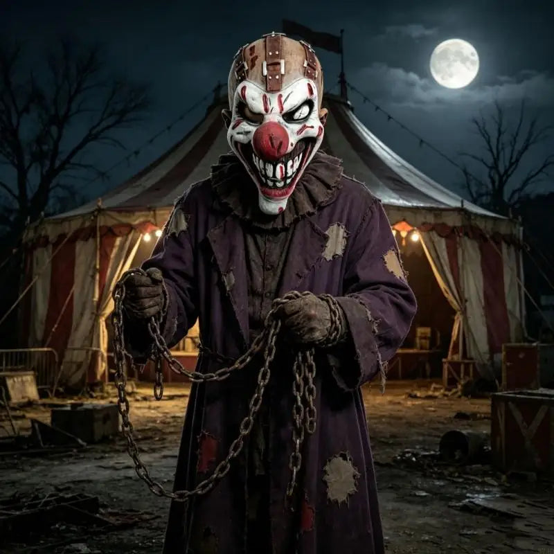 Comfortable Halloween Clown Latex Mask Red Color Nose Scary Clown Mask - product image 4