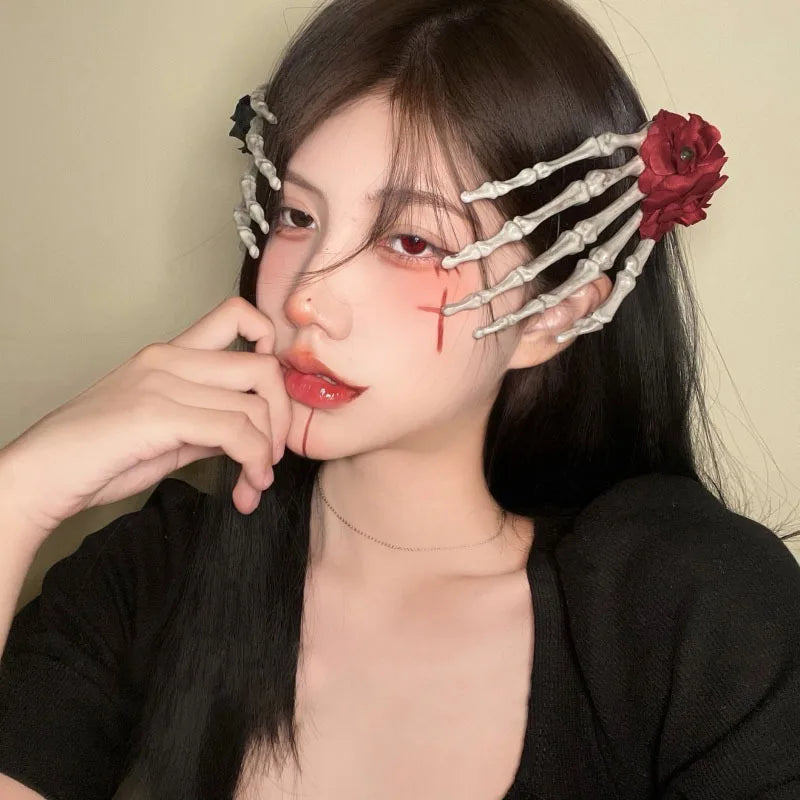 Women's Dark Halloween Headgear Female Beauty Dress Scary Decoration Cute Funny - Discount Halloween City