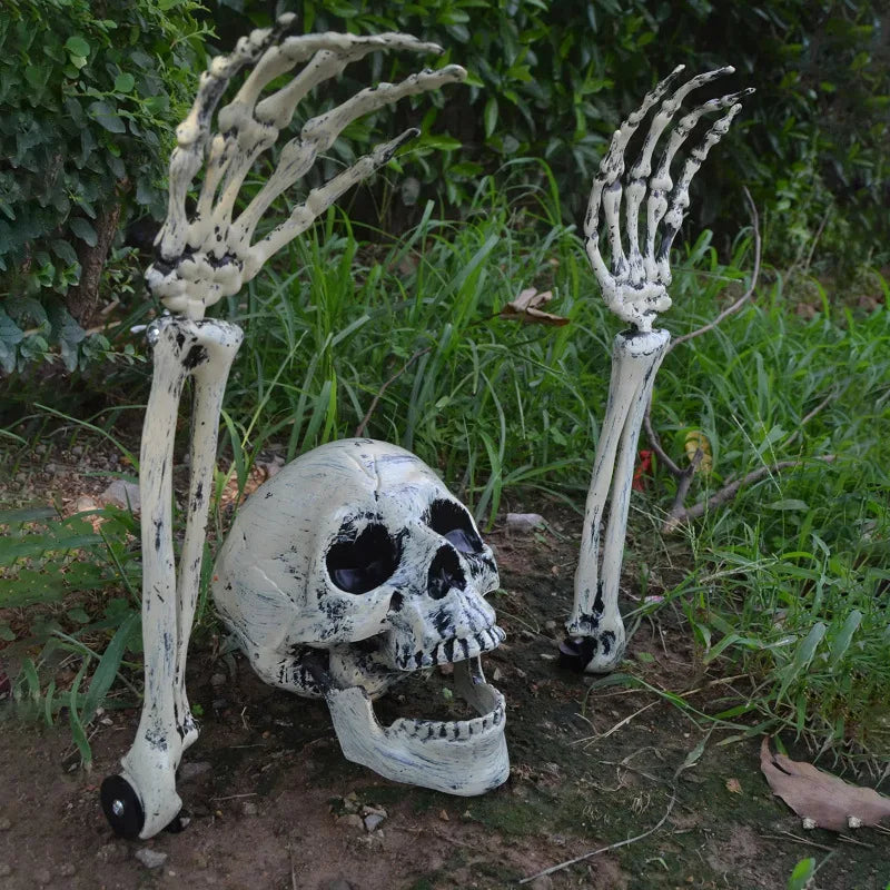 Garden Decoration Holiday Skull Bone Props Ground Breaking HorrorHalloween