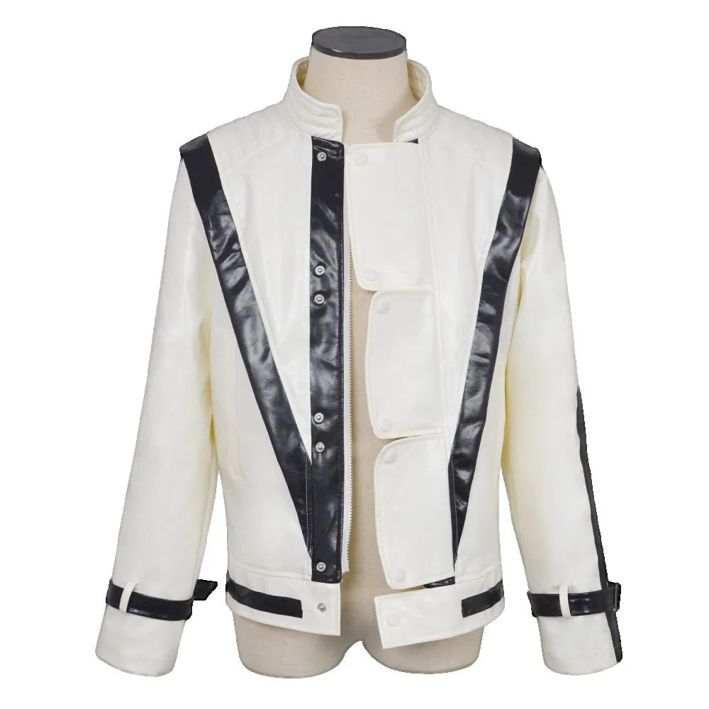 Thrilling Night Michael , red leather jacket, retro 80s singer Costume - alternate view 9