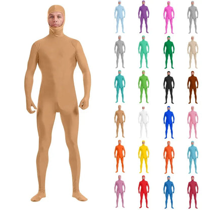 Adult New Full Body Zentai Suit For Men Second Skin Tight Suits Spandex Costume