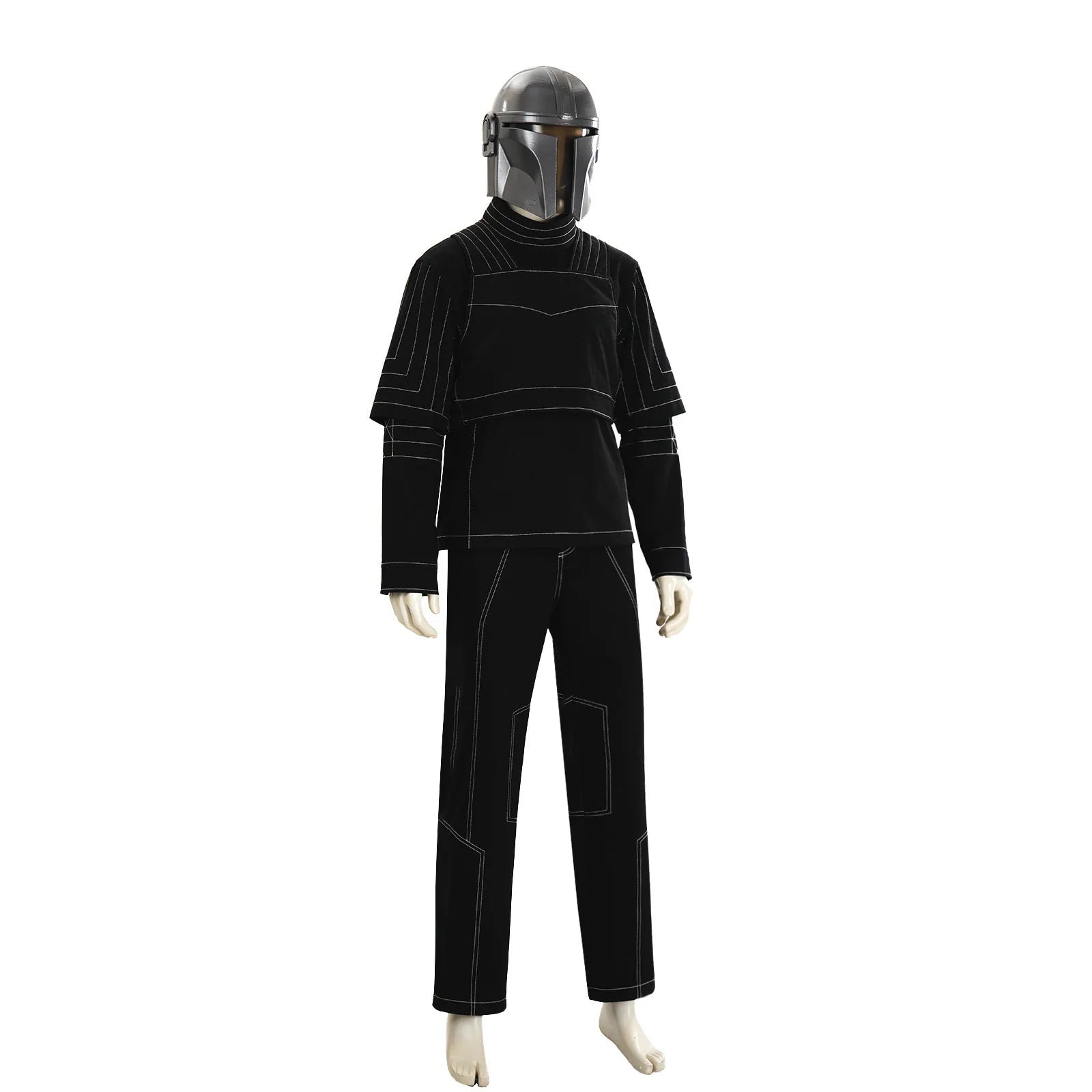 Din Djarin Costume Top Pants for Adult Men Movie Bounty Hunter‌ Roleplay Outfits Halloween - H260109 Dark brown / XS