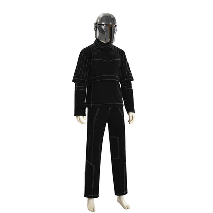 Din Djarin Costume Top Pants for Adult Men Movie Bounty Hunter‌ Roleplay Outfits Halloween - H260109 Dark brown / XS