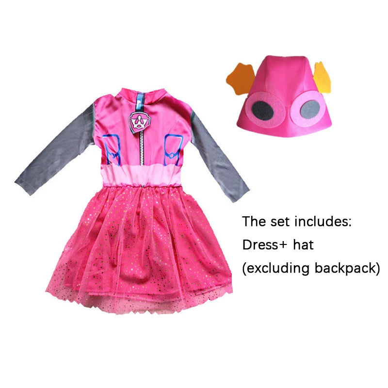 Rescue Pup Patrol-Inspired Kids Costume Children Tops Pants Patrol Uniform Costume