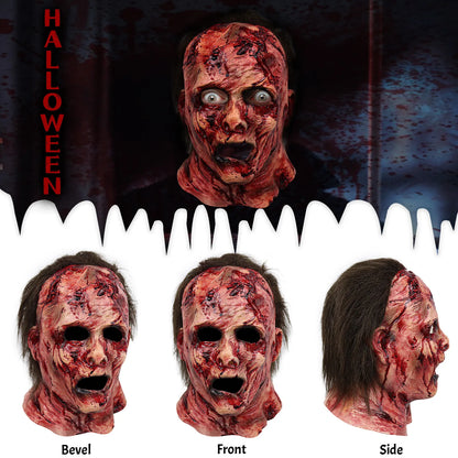 Women's Tops Halloween Silicone Mask Scary Clown Masks Scary Headgear Head Mask Mascaras - View 5