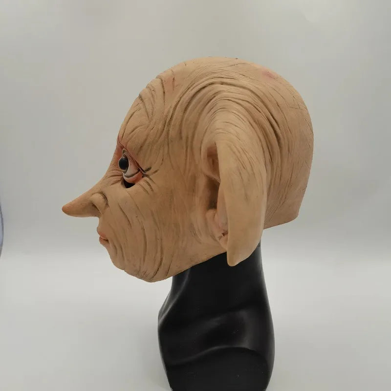Cosplay Mask Magic Elf Dobby Latex Mask Halloween Party Dress Up Props Horror Room Haunted House Harry Movie