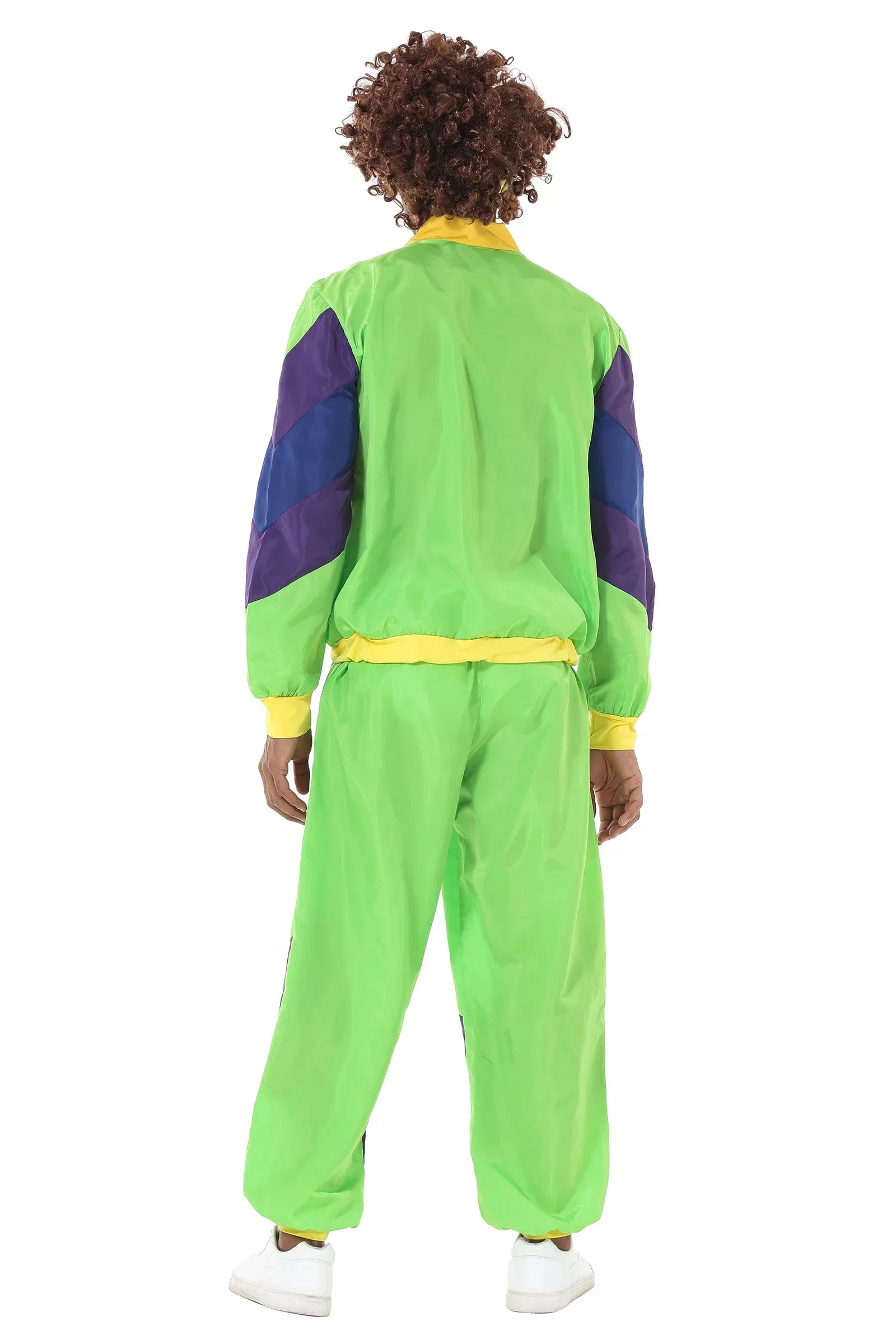 Men's 80s 90s Retro Sportwear Adult Hippie Disco Cosplay Costume Halloween Carnival Suit Party Role Playing - product image 2