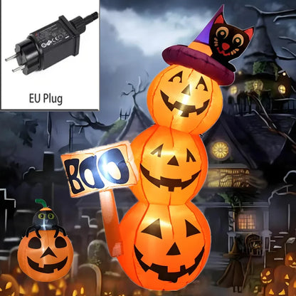 1.6M/5FT Halloween Inflatable Model Pumpkin Built-in LED Lights Holiday Outdoor Indoor Home Garden Party Fun - product image 9