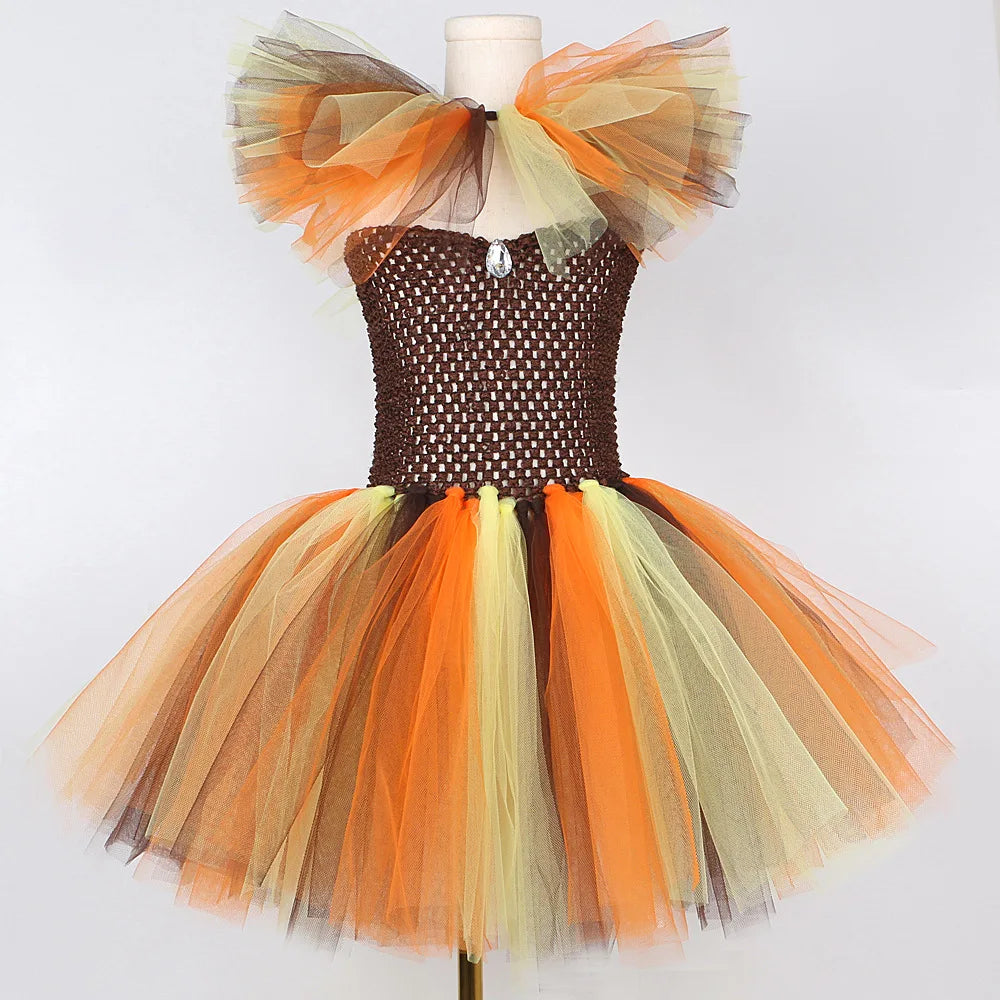 Girls Lion Tutu Halloween Costume