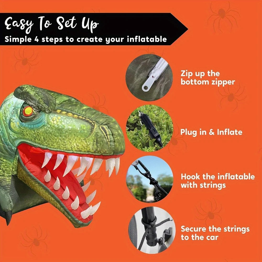 Animated Dinosaur LED Halloween Inflatable Animatronic - product image 6