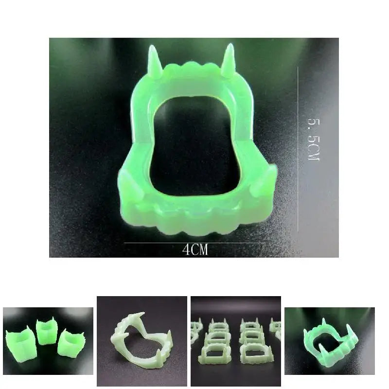 Glow-in-the-Dark Vampire Teeth – 5 Pack