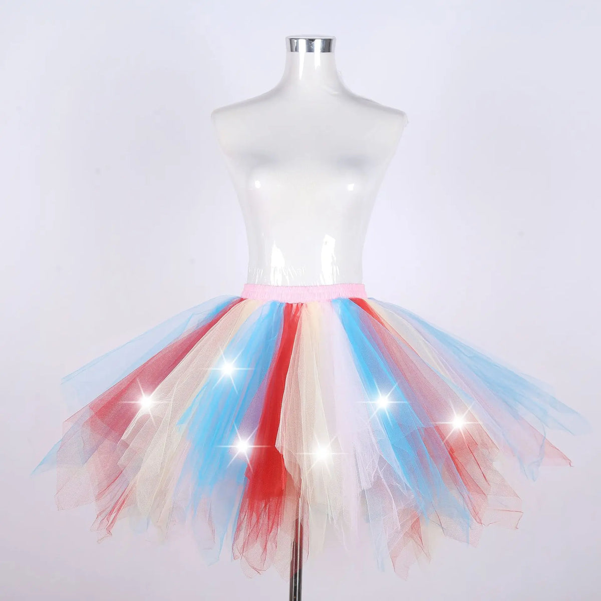 LED Light-Up Tutu Skirt & Fairy Headband Options – Neon Party Costume