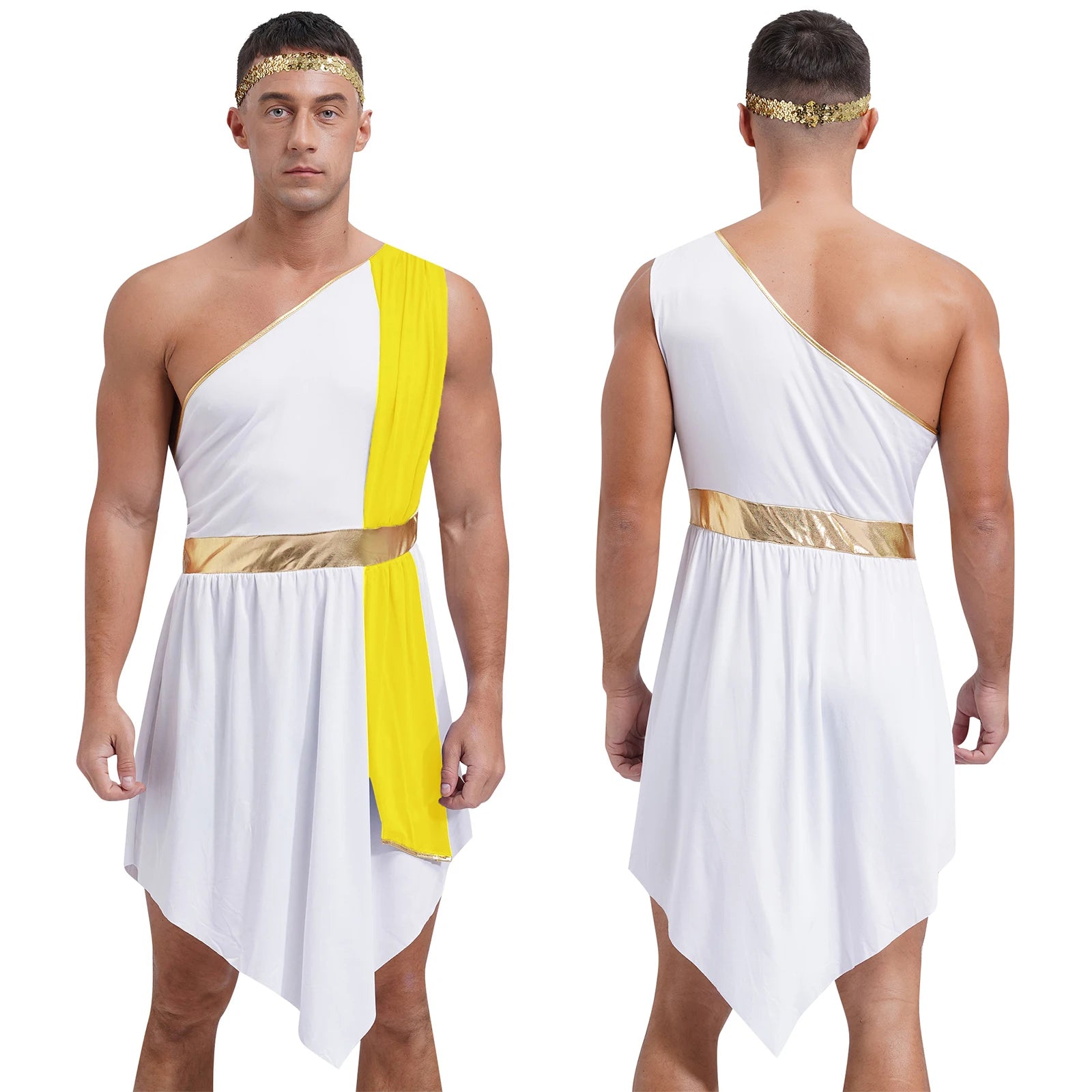 Men's Medieval Roman Greek Knight Warrior Ancient Costume - alternate view 9