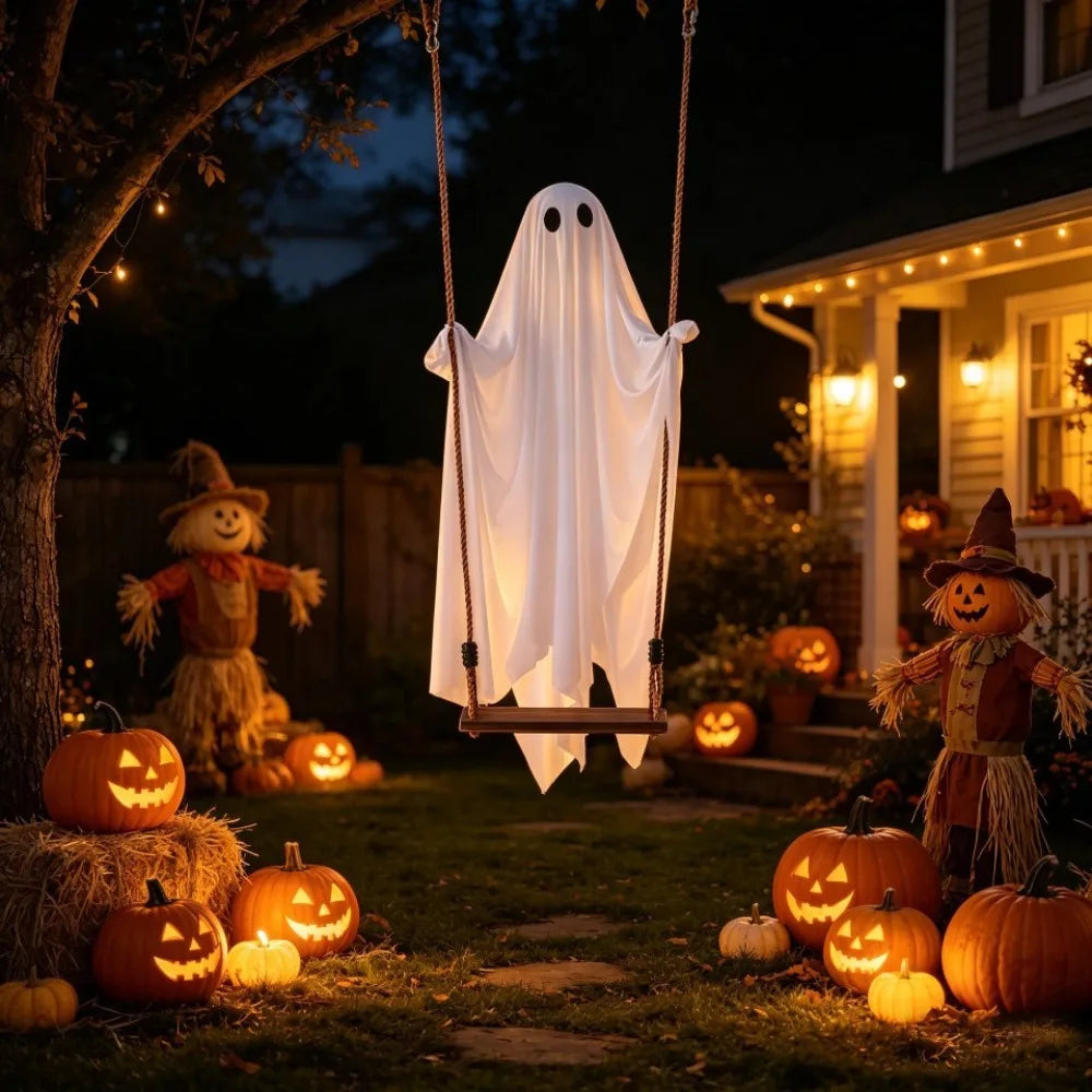 Luminous Halloween Hanging Swing Ghost Remote - controlled Large Yard Flying - product image 3