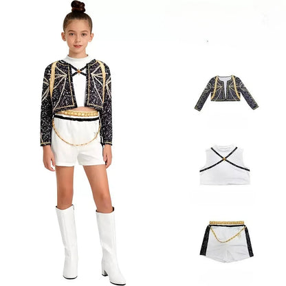 New Warrior K Pop Disguise Rumi Costume Zoey Cosplay Mira Clothes Black 3D Printing Girls Group Women - product image 7