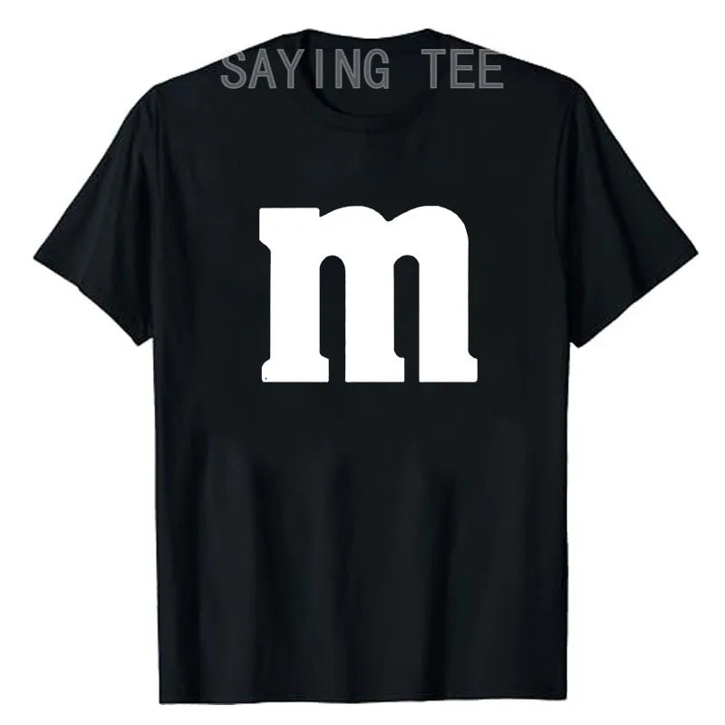 Women's Letter M T-Shirt Chocolate Candy Team T-Shirt Ropa Plus Mujer Top Costume - alternate view 18