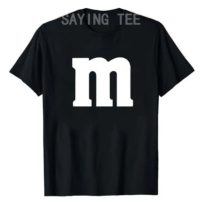 Women's Letter M T-Shirt Chocolate Candy Team T-Shirt Ropa Plus Mujer Top Costume - alternate view 18