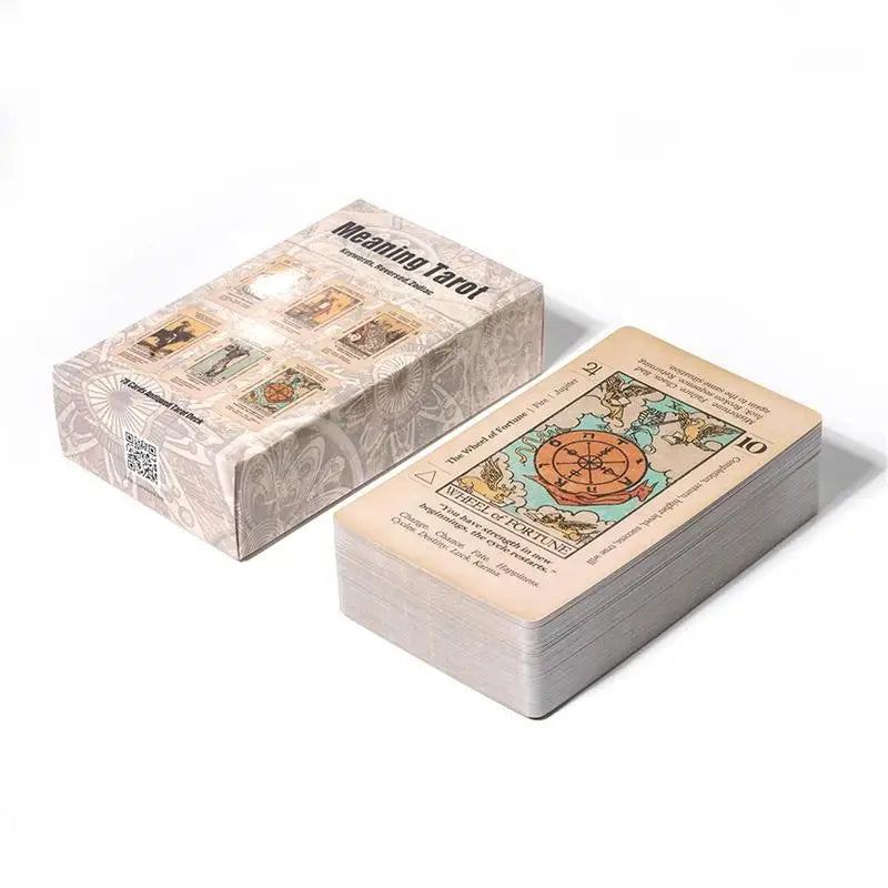 Beginner Tarot Deck with Keywords – 78 Cards