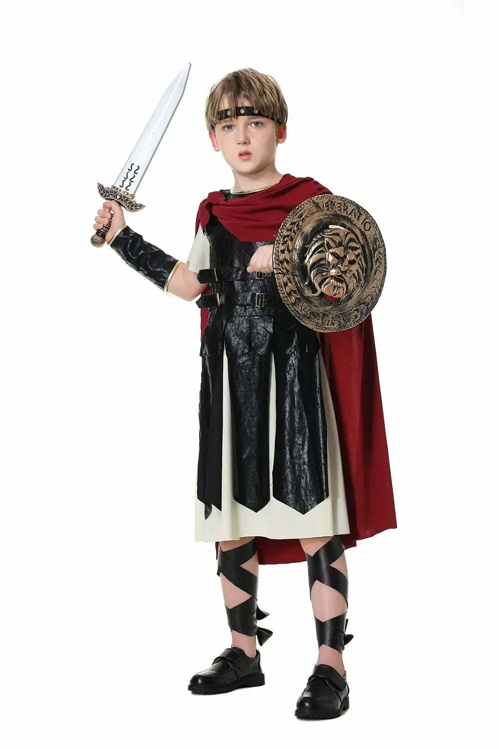 Halloween Medieval Roman Royal Knight Warrior Cloak Spartan Gladiator Costume Knight Julius Caesar Costumes - product image 6