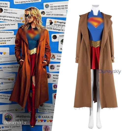 Women's Superhero Cape & Skirt Halloween Costume Set