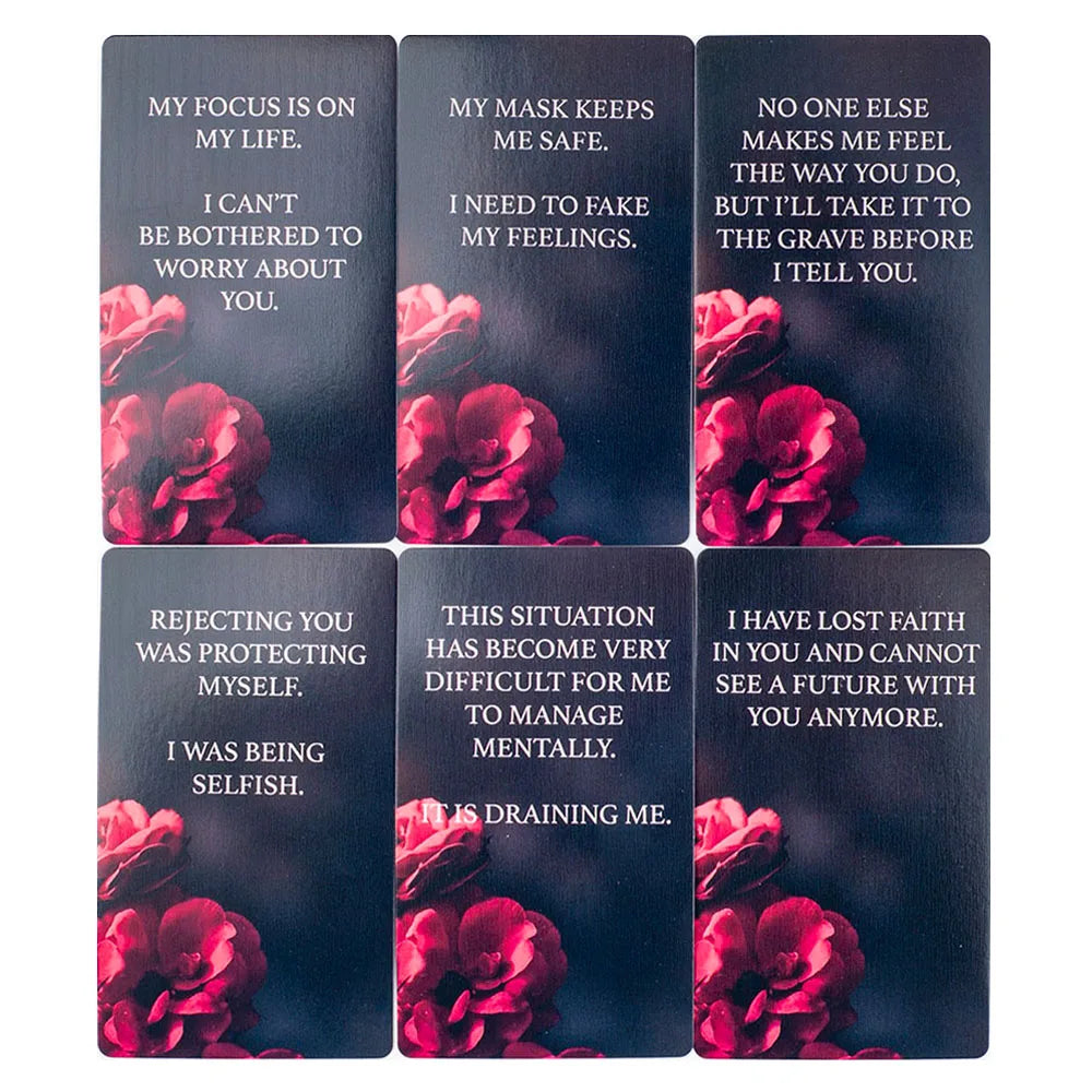 Dark Confession Love & Shadow Oracle Deck – 50 Cards