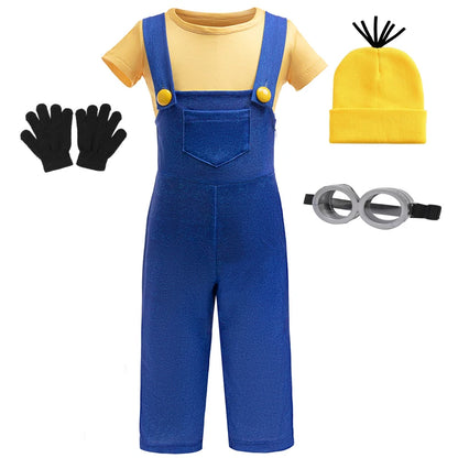 Children's Summer Sets Cosplay Clothing Strap Set Birthday Costumes Stage Performance Costume Boys Movie Theme Party Clothing