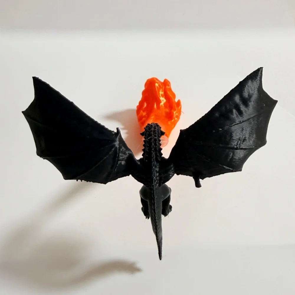 2026 Halloween Decoration Fire Evil Dragon Desk Ornament Halloween Birthday - product image 6