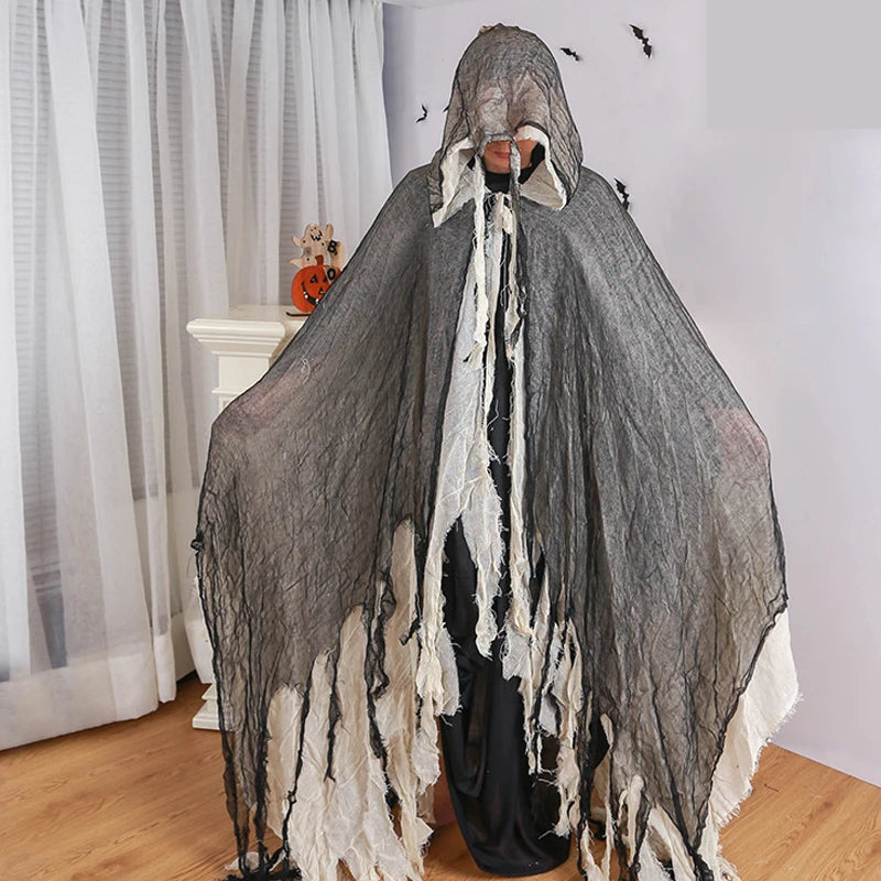 Long Hooded Grim Reaper Cloak Costume - product image 10