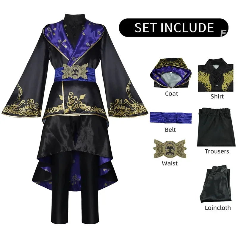 Twisted Wonderland Ace Trappola Costume Deuce Adult Uniform Anime Trey Halloween Cater - C Costume / XXL