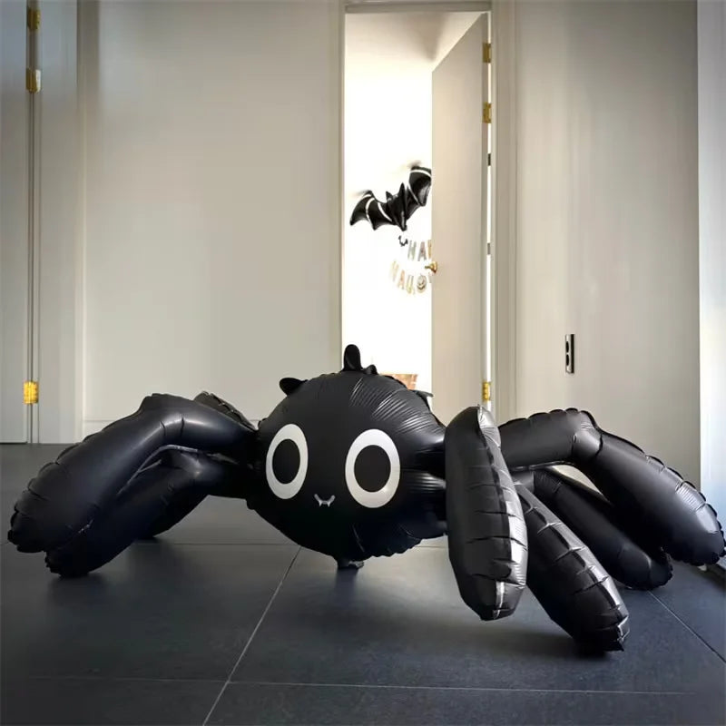 1Pcs 59 Inch 4D Black White Spider Foil Balloon Big Halloween Prank Balloon Indoor Outdoor Birthday Party - product image 5