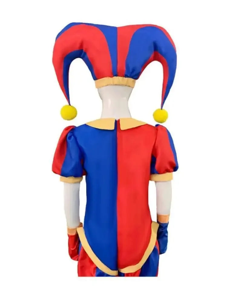 The Amazing Digital Circus Clowns Costume Kids Adult Halloween Bodysuit Costume Suit - 001 / 180