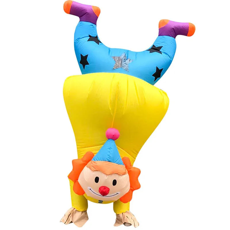 DISCOUNTED VARIETY of CLOWN COSTUMES ANNUAL COMEDY PERFORMANCE PARTIES INVERTED CLOWN with - ZW-101-A / Height 59.1–74.8 in (150–190 cm)