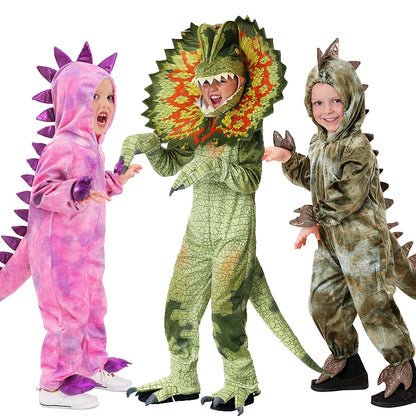 Kids Dinosaur Costume Jurassic World Pink Girls Tilly the T-Rex Dinosaur Dilophosaurus Boys Halloween Costume - product image 1