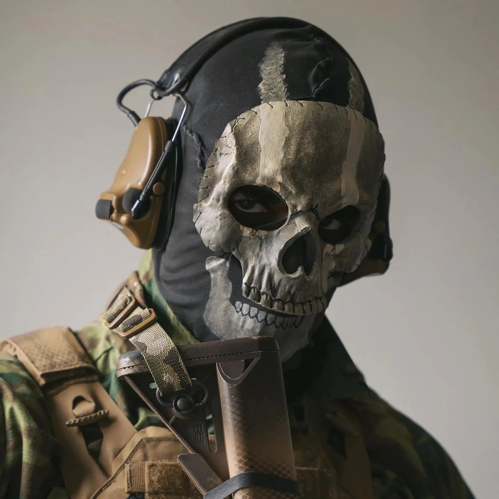 Ghost Balaclava Skeleton Ski Mask Ghost Mask Halloween Cosplay Costume Ghost Balaclava Scream Windproof Face - product image 4