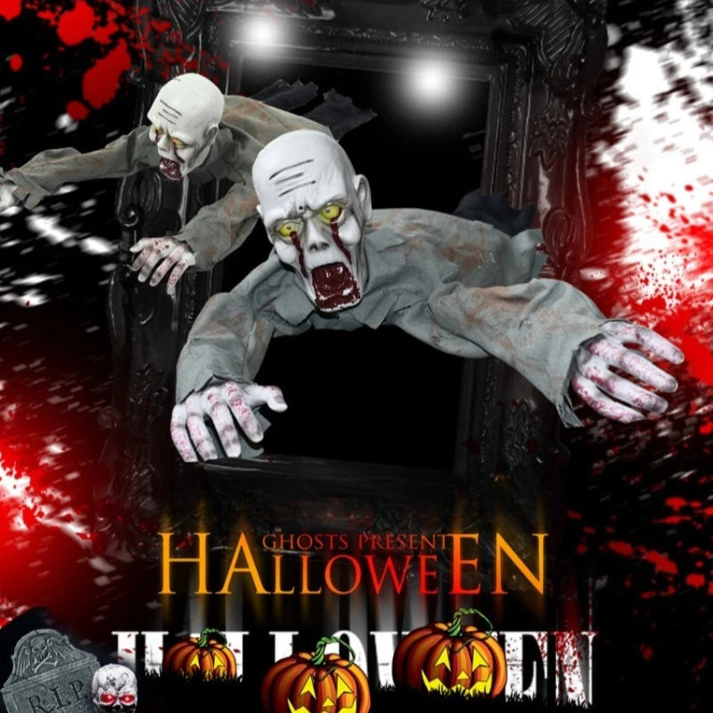 Scary Halloween Crawling Ghost Electronic Creepy Bloody Zombie with LED Eye - product image 2