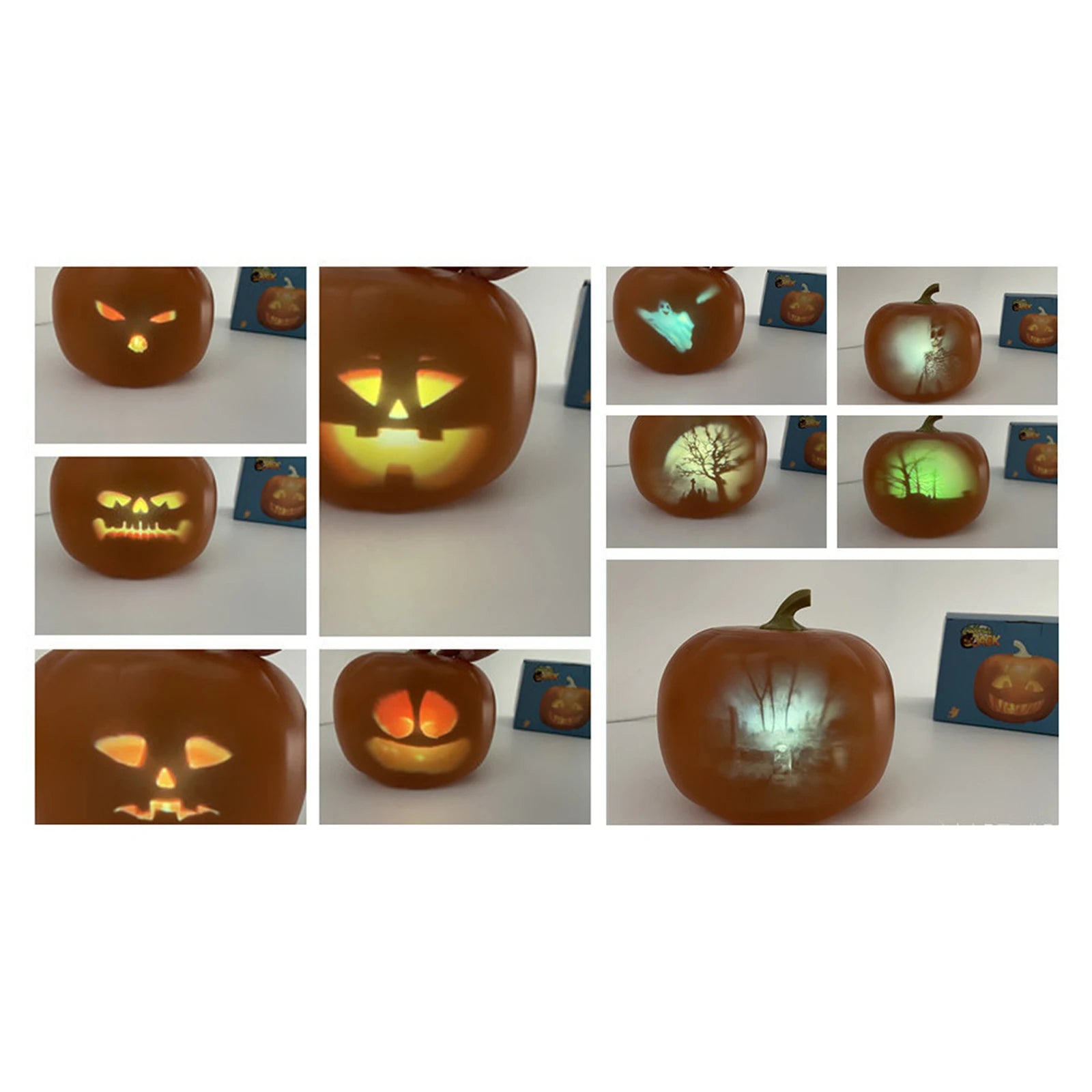 Animated Talking Pumpkin Decoration with Built-In Projector & Speaker