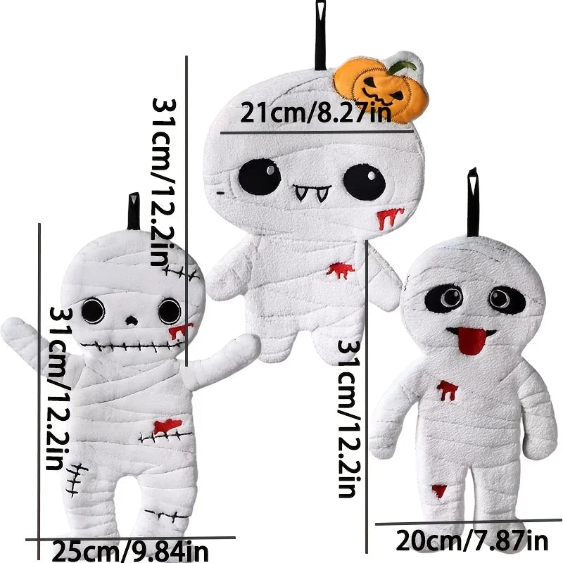 1-Piece Cute Mummy Hand Towel Halloween Decorative Hanging Towel Spooky Design - product image 2