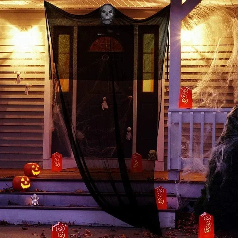 Haunted House Decoration with LED Sound Halloween Hanging Skull Ghost Ghost - product image 4