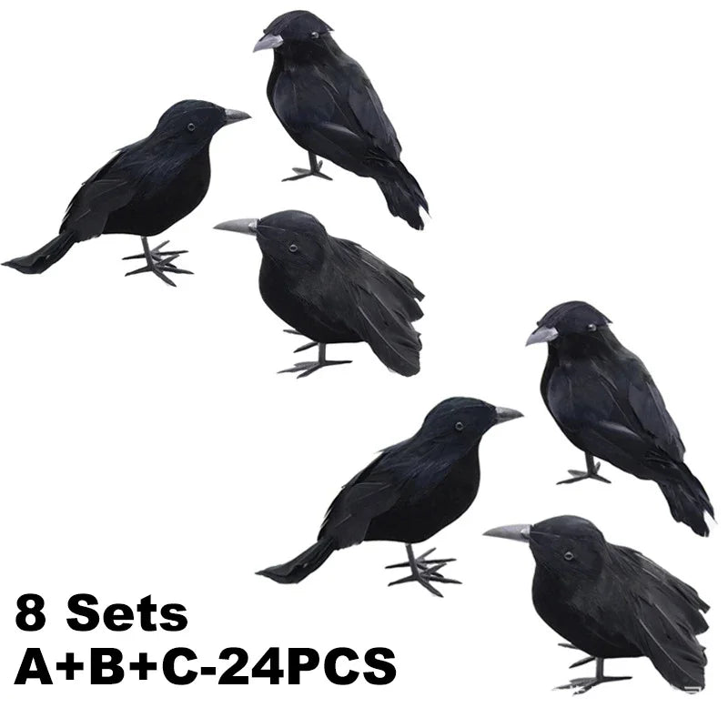 Decoracion Simulation Black Crow Raven Halloween Costume - product image 13