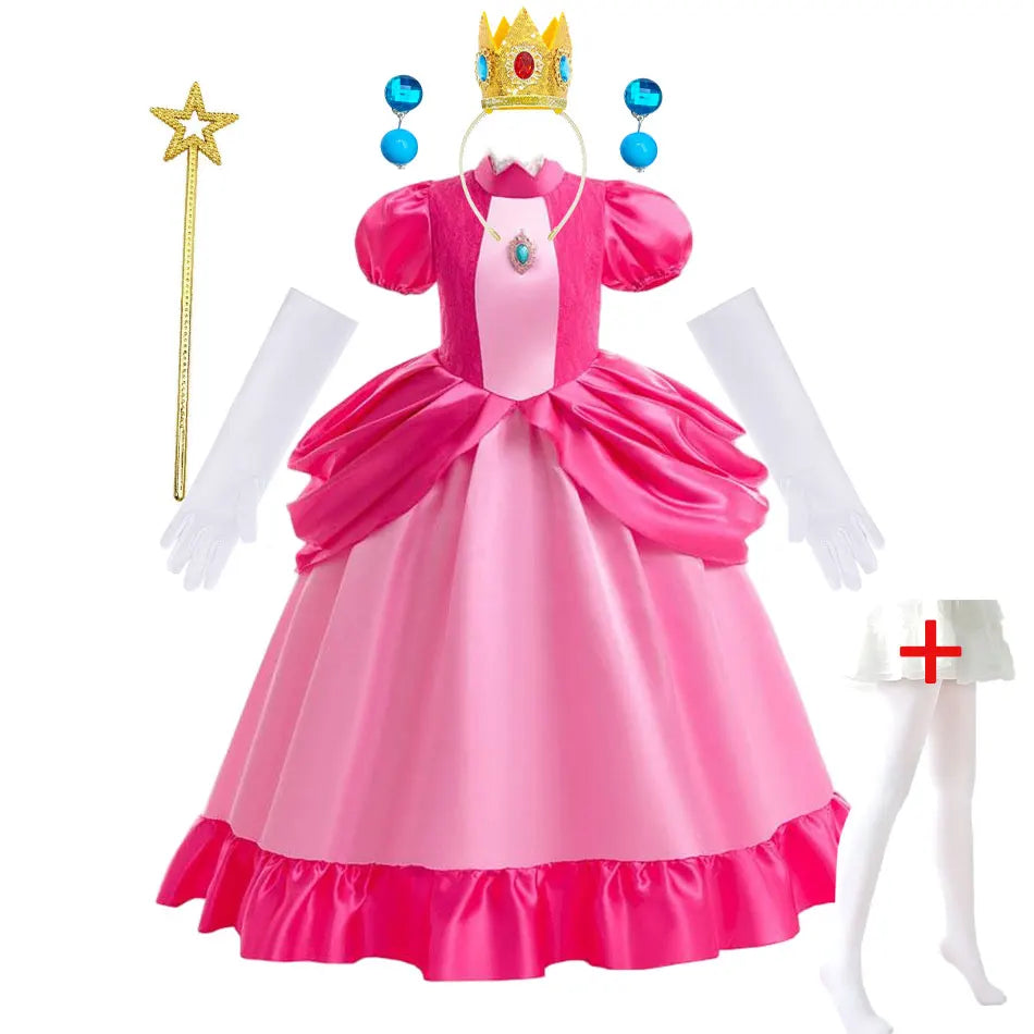 Kids’ Pink Video Game Princess Halloween Costume