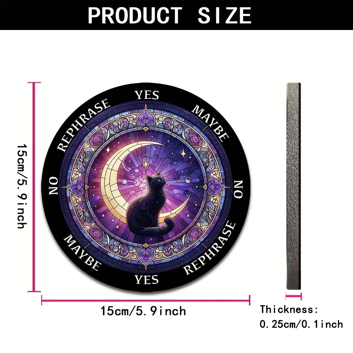 Crystal & Star Astrology Pendulum Divination Mat