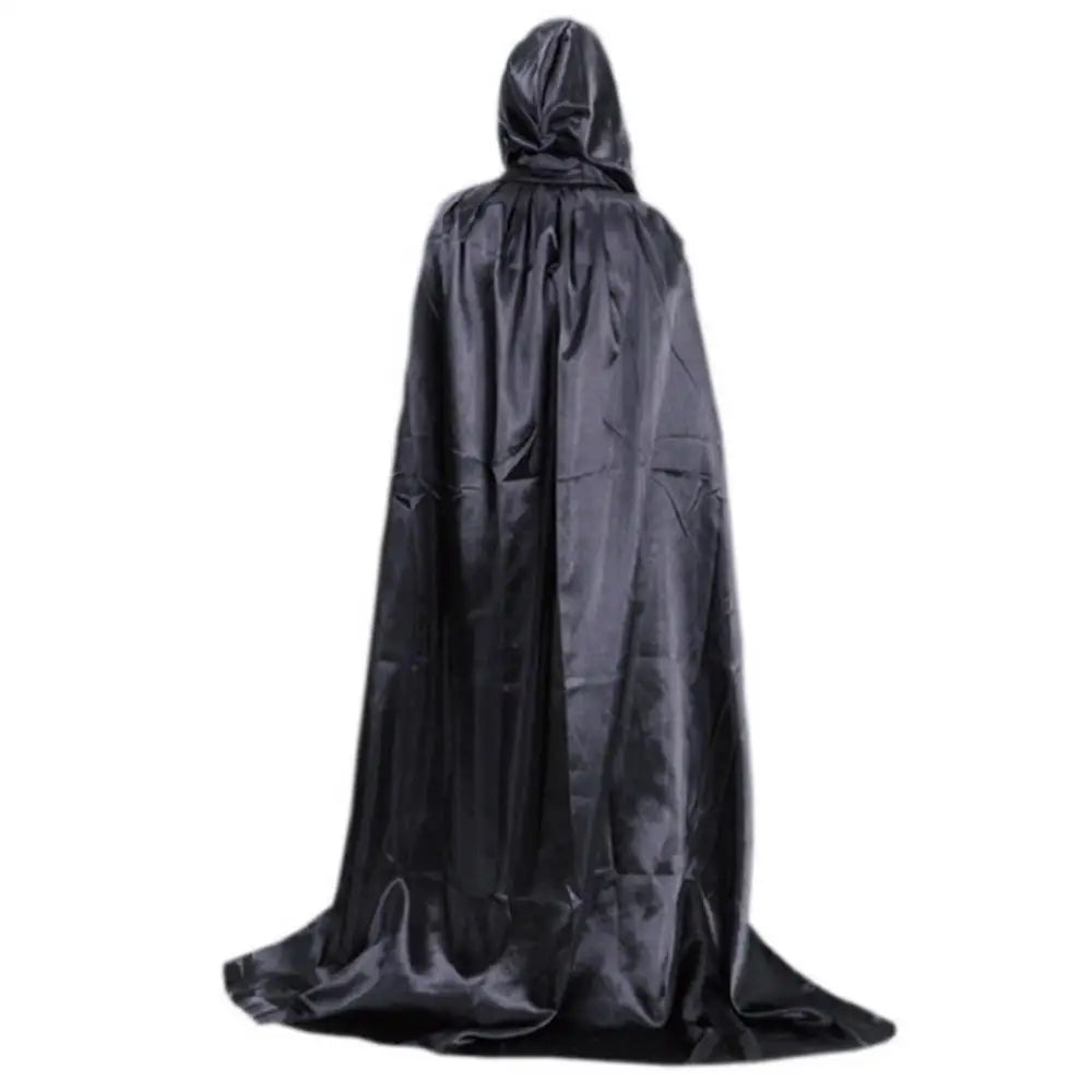 Medieval Robes Witch Wizard Cloak Cape Death Ghost Devil Costume - alternate view 5