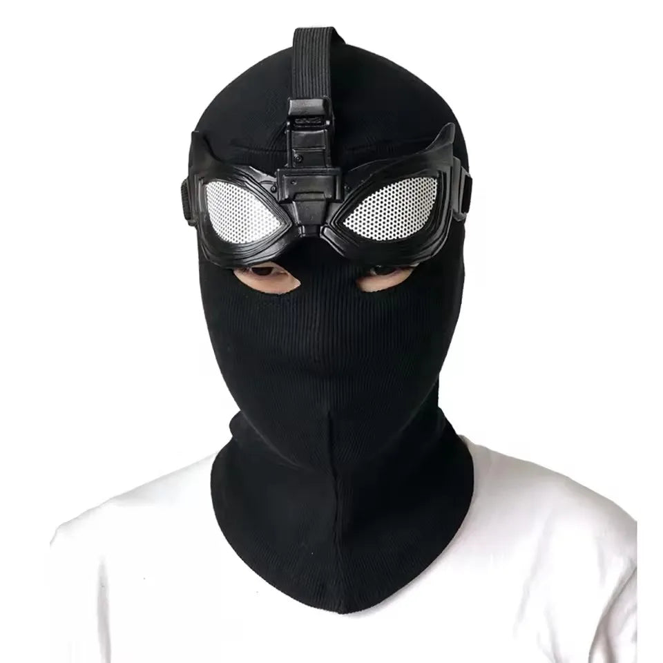 Superhero Peter Parker Spider Mask Costume Stealth Suit Black Helmet Halloween Costume - View 5