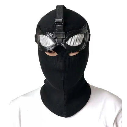 Superhero Peter Parker Spider Mask Costume Stealth Suit Black Helmet Halloween Costume - View 5