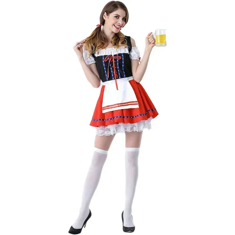 Kids' Kids' Oktoberfest Dirndl Costume Dress Women Germany Beer Maid Tavern Wench - product image 8